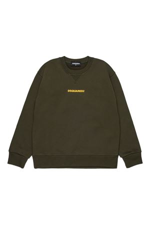 green cotton sweatshirt DSQUARED KIDS | DQ2739D0094DQ518